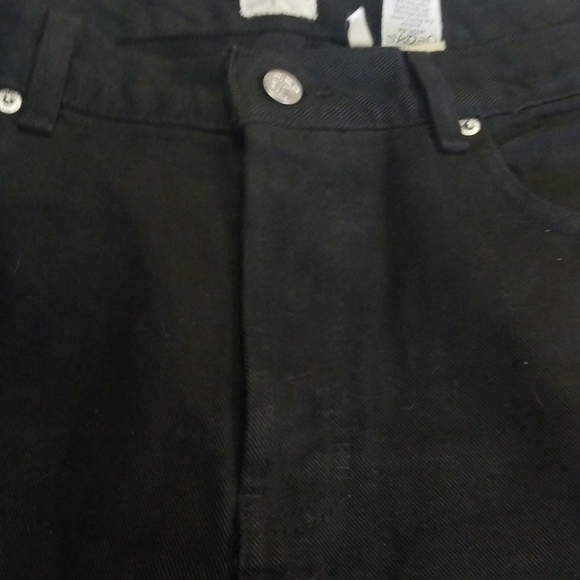 Women's black button fly jeans - Picture 5 of 5